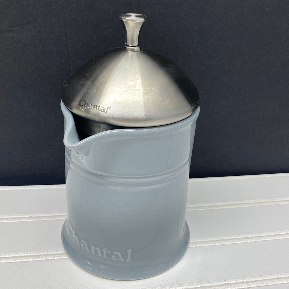 Chantal Ceramic 16 Ounce French Press Gray